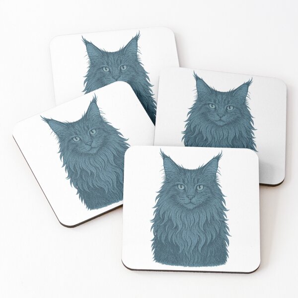 Item preview, Blue Maine Coon Cat Portrait designed and sold by Fleetwood1994.