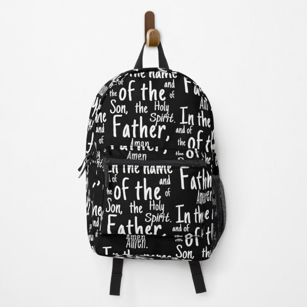 Item preview, In The Name Of The Father White Serenity Prayer Text Faith designed and sold by SplashTastic.
