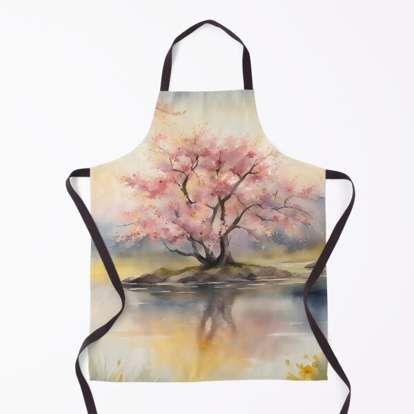 Item preview, Cherry Tree on Island in River designed and sold by CalmnessbyChoice.