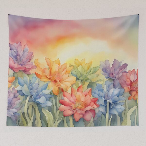 Item preview, Rainbow Coloured Meadow designed and sold by CalmnessbyChoice.