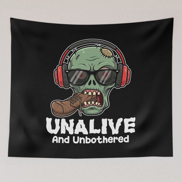 Item preview, UNALIVE AND UNBOTHERED - ZOMBIE HALLOWEEN designed and sold by KEF Custom.