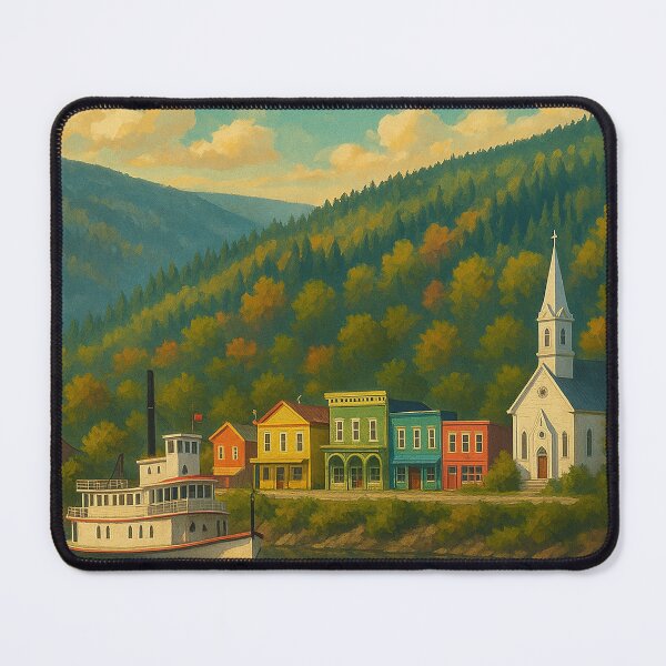 Item preview, Waterfront View of Dawson City Yukon designed and sold by Aryabek.
