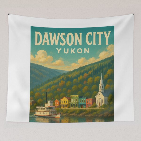Item preview,  Waterfront View of Dawson City Yukon designed and sold by Aryabek.