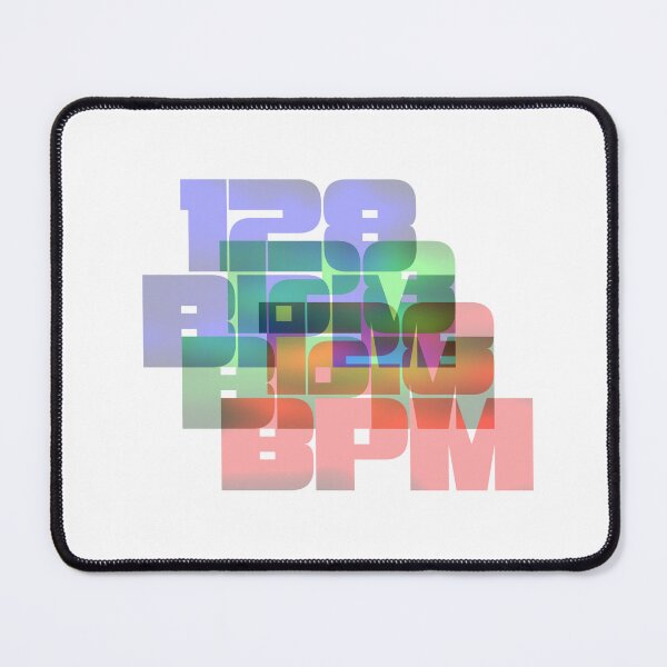 Item preview, 128 BPM Techno Typography – Sweet Spot for Dance Music Lovers designed and sold by MELLOWMONDAY_.