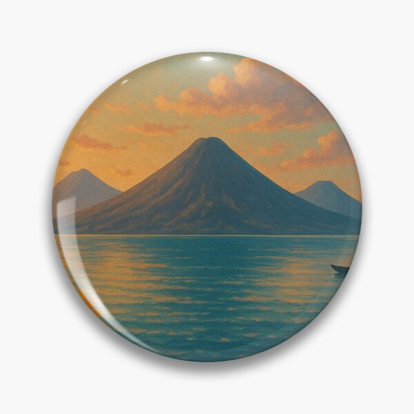 Item preview,  Sunset Over Lake Atitlán and Volcanoes designed and sold by Aryabek.