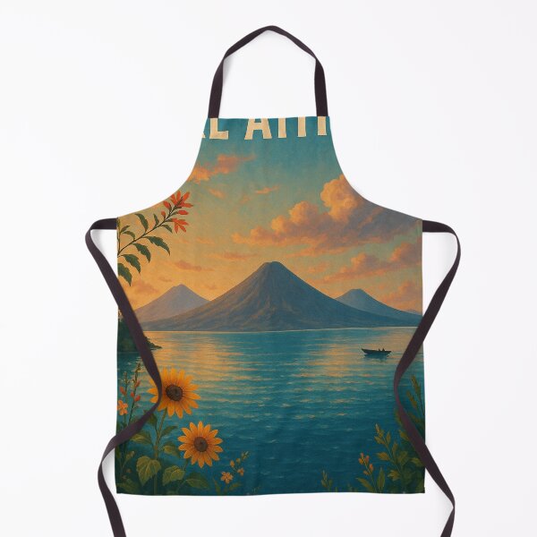 Item preview, Sunset Over Lake Atitlán and Volcanoes designed and sold by Aryabek.