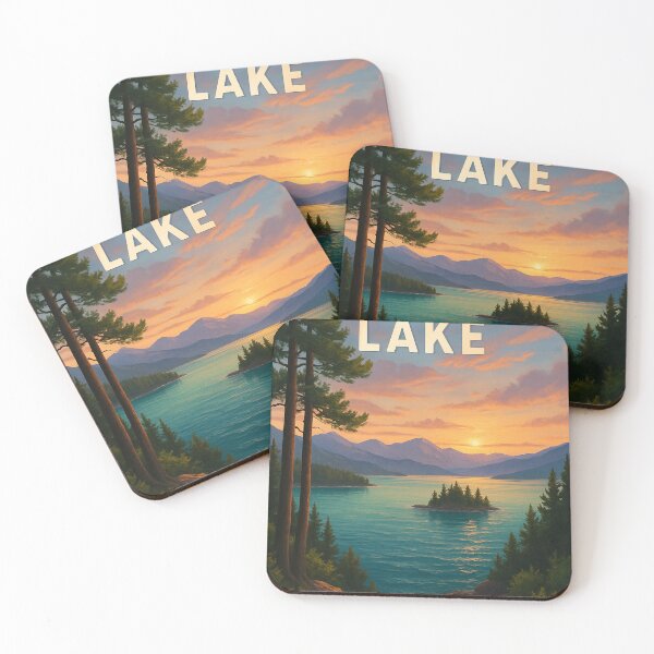 Item preview,  Sunrise Over Flathead Lake and Island Vista designed and sold by Aryabek.