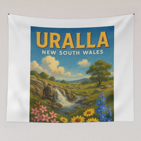 Item preview, Wildflowers and Waterfalls in Uralla, New South Wales designed and sold by Aryabek.