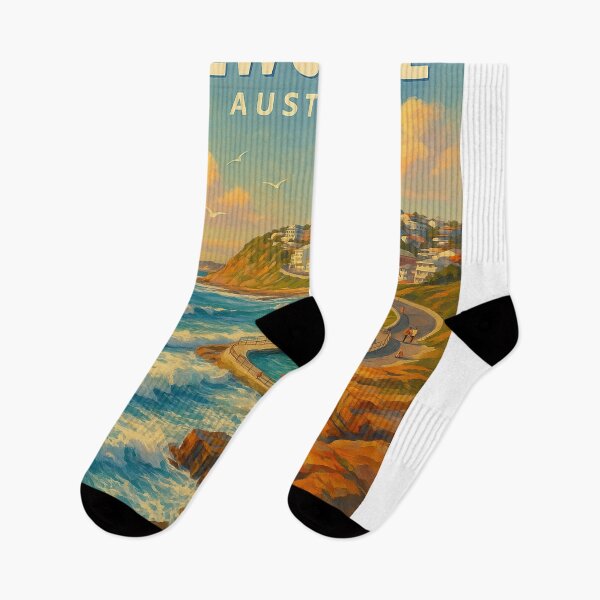 Item preview, Ocean Baths and Clifftop View, Newcastle Australia designed and sold by Aryabek.