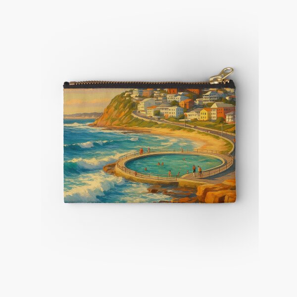 Item preview, Ocean Baths and Clifftop View, Newcastle Australia designed and sold by Aryabek.