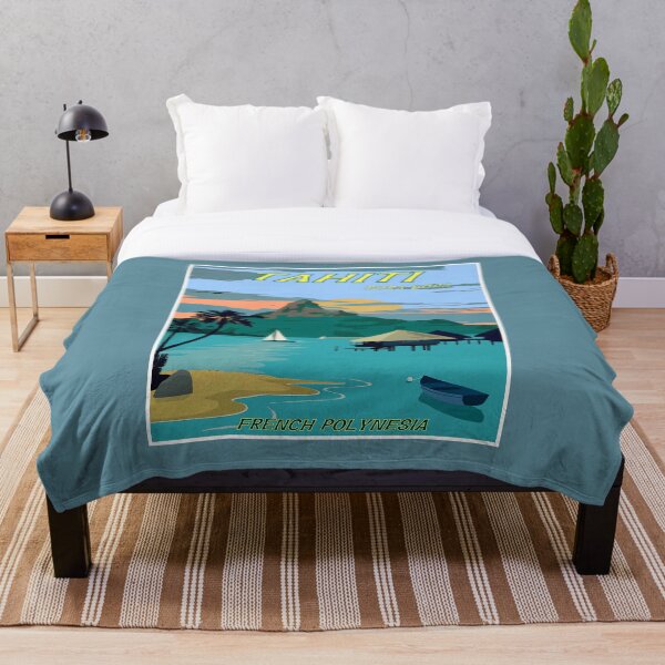 Item preview, TAHITI : Vintage Travel to Bora Bora Advertising Print designed and sold by posterbobs.