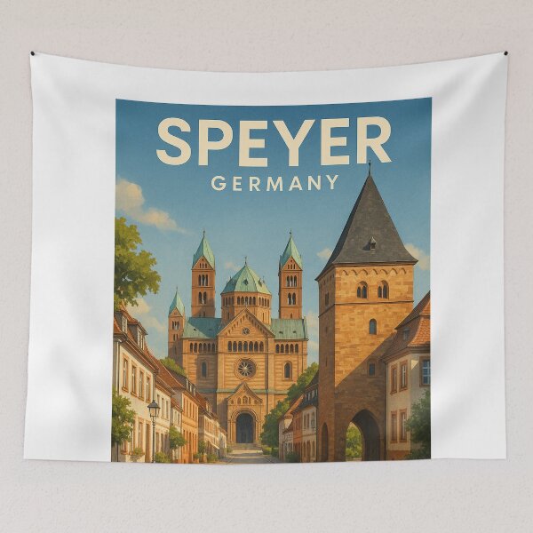 Item preview, Speyer Cathedral and Altstadt, Germany designed and sold by Aryabek.