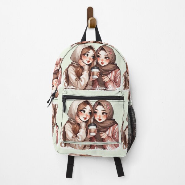 Item preview, Realistic Hijabi Friends in Casual Outfits designed and sold by Lulunza.