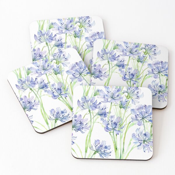 Item preview, Watercolor Blue-Violet Flowers designed and sold by CoolPixels.