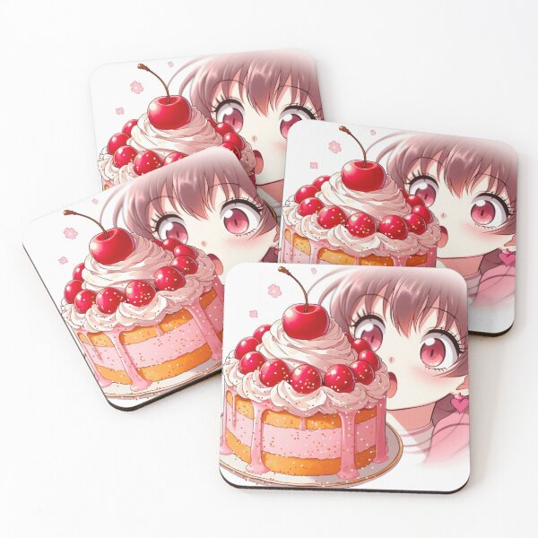 Item preview, Anime Cake – Colorful Kawaii Dessert | Cute Manga Style Food designed and sold by Sugar Wisdom .