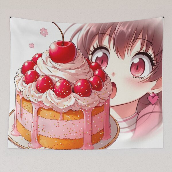 Item preview, Anime Cake – Colorful Kawaii Dessert | Cute Manga Style Food designed and sold by Sugar Wisdom .