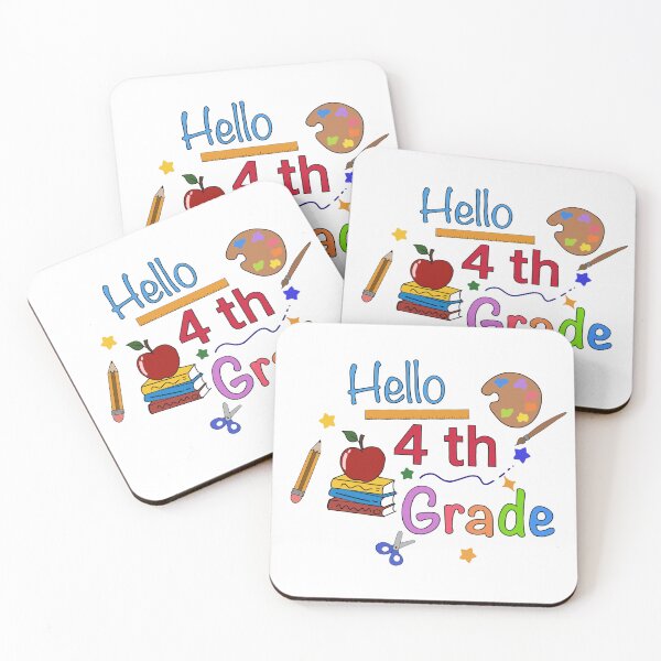 Item preview, Hello 4th Grade Cute Back to School Design designed and sold by baty74.