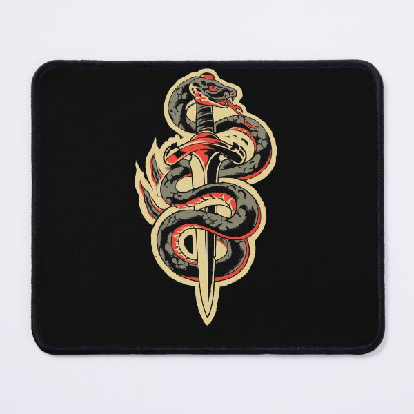 Item preview, Serpent and Dagger - Traditional Tattoo Style designed and sold by NADARTDOM.
