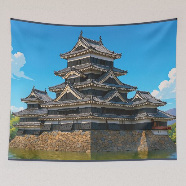Item preview, The Matsumoto Castle and the Moat designed and sold by Takeda-art.