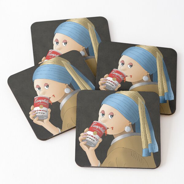 Item preview, The Girl with the Soup Can designed and sold by David van der Kooij - BOTS RULE. And other fantasies.