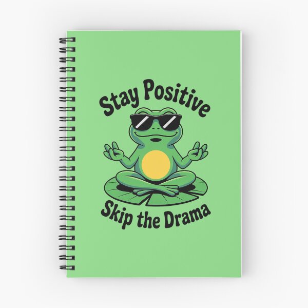 Item preview, Cool Zen Frog – Stay Positive, Skip the Drama designed and sold by Tomasz  Siennicki.