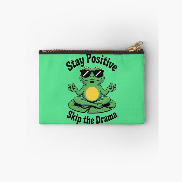 Item preview, Cool Zen Frog – Stay Positive, Skip the Drama designed and sold by Tomasz  Siennicki.