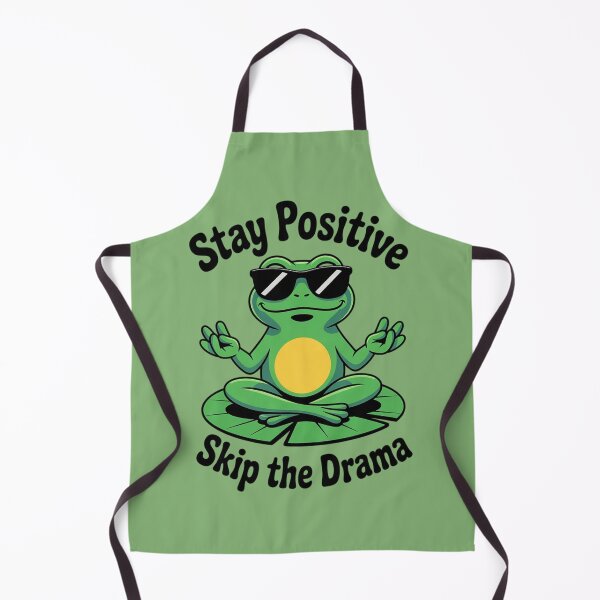 Item preview, Cool Zen Frog – Stay Positive, Skip the Drama designed and sold by Tomasz Siennicki.