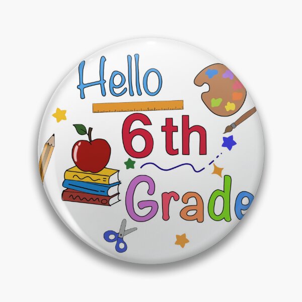 Item preview, Hello 6th Grade Cute Back to School Design designed and sold by baty74.