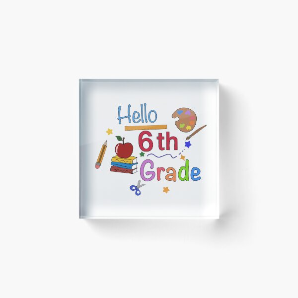 Item preview, Hello 6th Grade Cute Back to School Design designed and sold by baty74.
