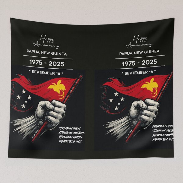 Item preview, “PNG @ 50: Strongim Pasin, Strongim Nation” designed and sold by DiiStyle.