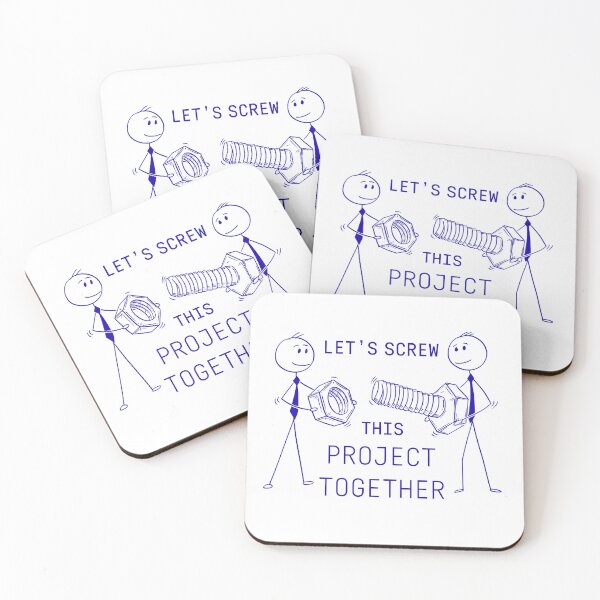 Item preview, Funny Teamwork Screw Project Design designed and sold by DesignDazzles.
