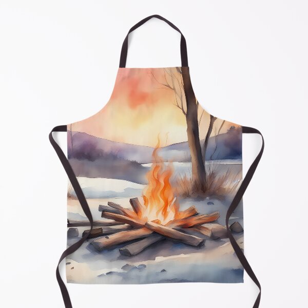 Item preview, Winter Lake Campfire designed and sold by CalmnessbyChoice.
