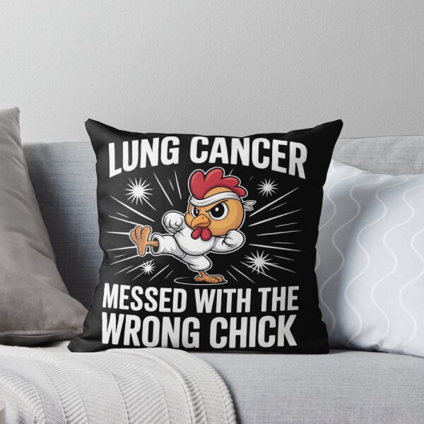 Item preview, Lung Cancer Messed With The Wrong Chick Warrior Survivor designed and sold by savrmiller.