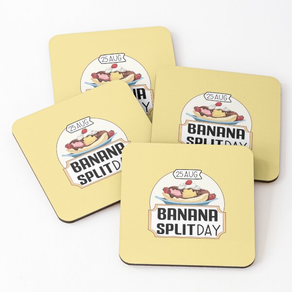 Item preview, 25 Aug Banana Split Day - Wacky Holidays  designed and sold by ChemicalXShop.