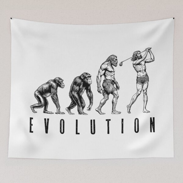 Item preview, Funny Golfer Evolution Man Ape Caveman Golf Player Dad designed and sold by GrandeDuc.