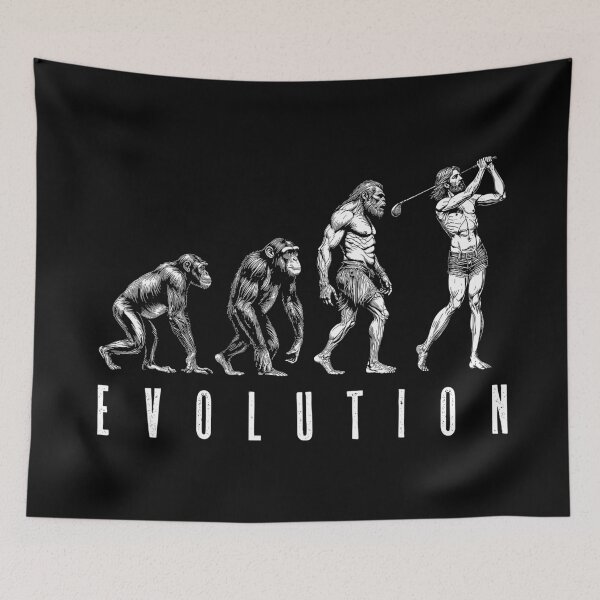 Item preview, Funny Golfer Evolution Man Ape Caveman Golf Player Dad designed and sold by GrandeDuc.