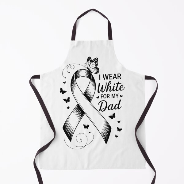 Item preview, Lung Cancer Support I Wear White For My Dad White Ribbon designed and sold by savrmiller.