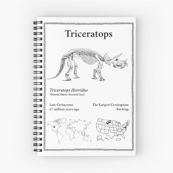 Item preview, Triceratops Factual Paleo Poster designed and sold by Paleo Pictures.