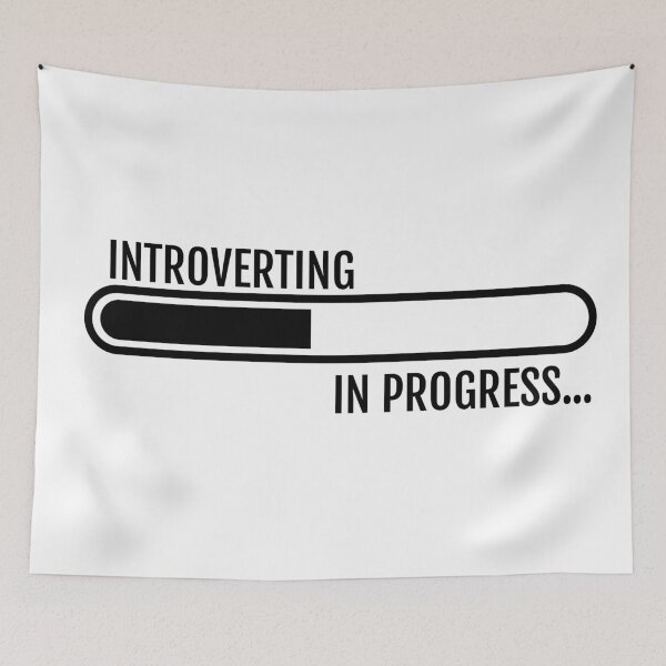 Item preview, Introverting In Progress – Loading Bar Funny Introvert Design designed and sold by DKunic.
