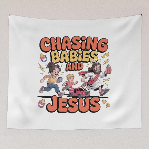 Item preview, Chasing Babies and Jesus designed and sold by ByBryteG.