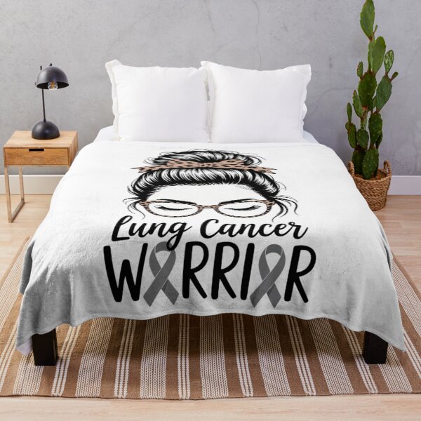 Item preview, Lung Cancer Warrior Messy Bun Lung Warrior designed and sold by savrmiller.