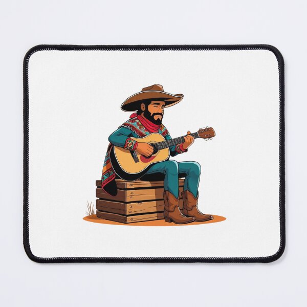 Item preview, Cartoon Cowboy Javier – Latin Western Style designed and sold by MerchVersum.