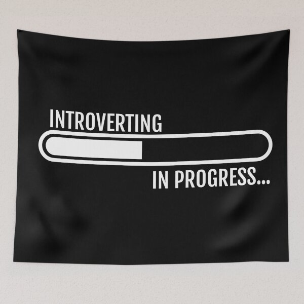 Item preview, Introverting In Progress – Loading Bar Funny Introvert Design designed and sold by DKunic.