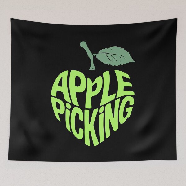 Item preview, Apple picking typography designed and sold by Graffik-Peeps.