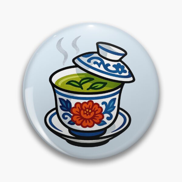 Item preview, Chinese Green Tea - Elegance in a Gaiwan designed and sold by Myra365Art.