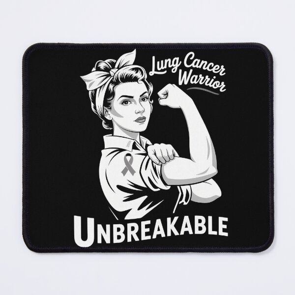 Item preview, Lung Cancer Warrior Unbreakable designed and sold by savrmiller.