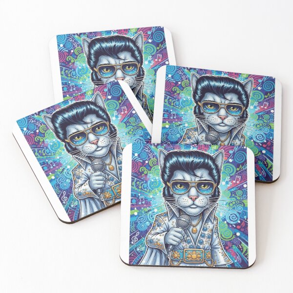 Item preview, Pawvis Purrsley – The King of Meow’n’Roll designed and sold by Nine Lives Tour.