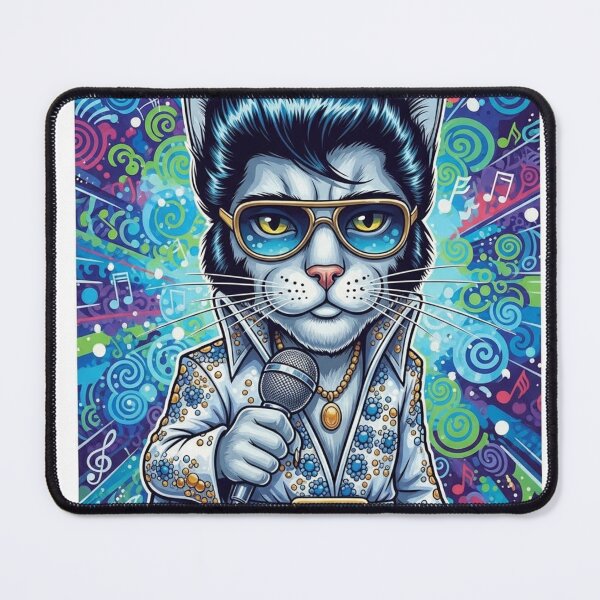 Item preview, Pawvis Purrsley – The King of Meow’n’Roll designed and sold by Nine Lives Tour.