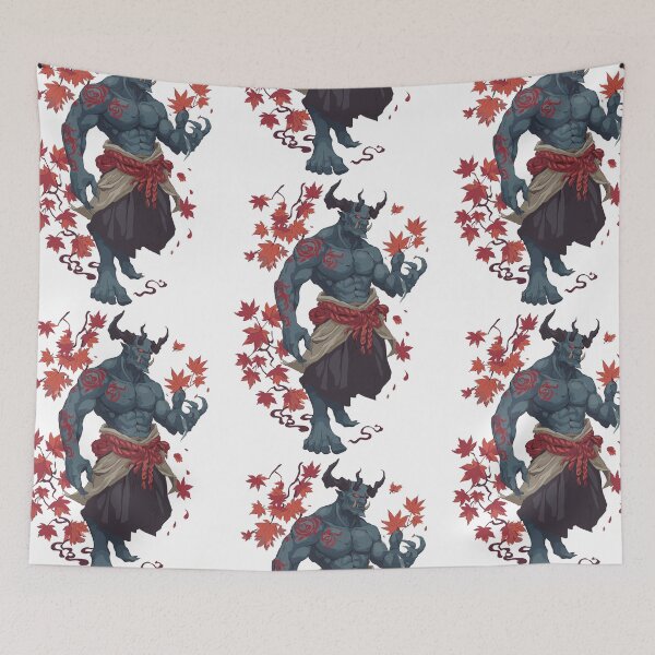 Item preview, Japanese Oni Demon Red Curse designed and sold by bapupa.