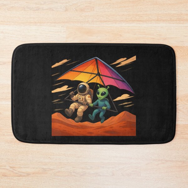 Item preview, Mars Gliders: Alien & Astronaut Ride the Red Winds designed and sold by HEERMANArt.